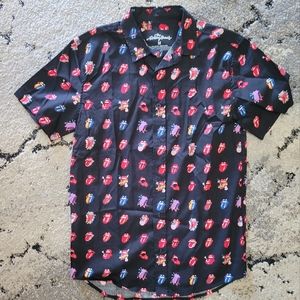 Rolling Stone button down tee. Medium